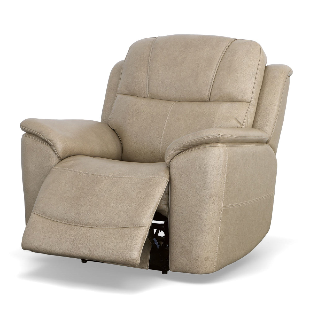 Crew Power Recliner With Power Headrest & Lumbar - Pebble | Flexsteel