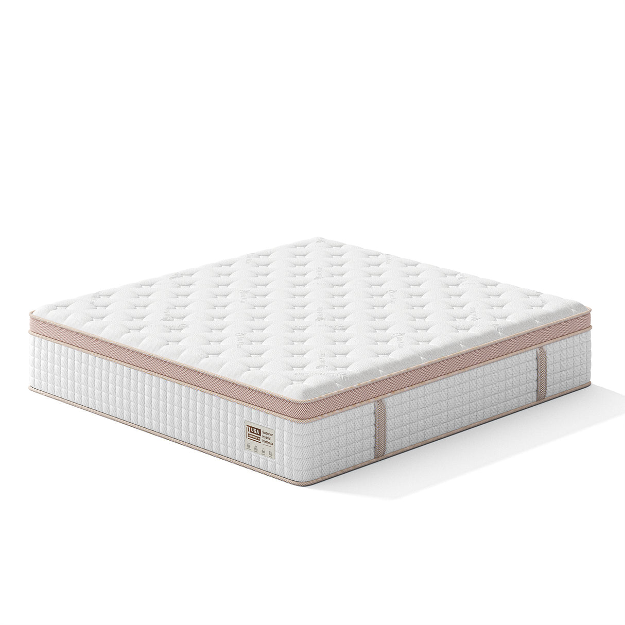14 Inch Firm Hybrid Mattress – King Size – Gel Memory Foam & Pocket Springs – Pressure Relief, Motion Isolation, Ergonomic Modern Bed