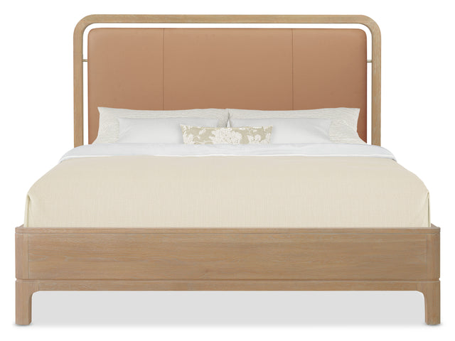 Banyon Bay Queen Panel Bed Desert Oak Brown - Light Brown by Hooker Furniture - View 3