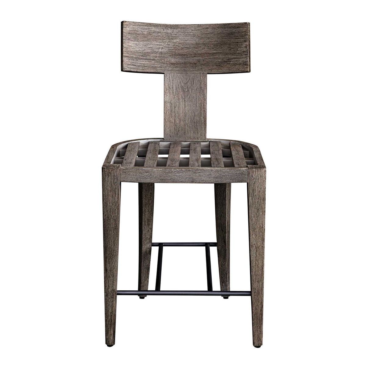 Cellini Outdoor Counter Stool - Dark Brown / White by Uttermost - View 6