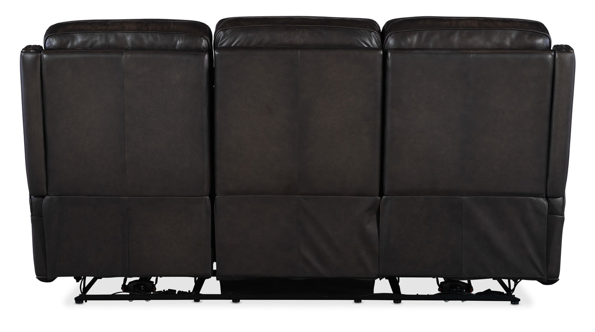Hamilton Power Sofa With Power Headrest - Dark Brown / Dark Gray by Hooker Furniture - View 3