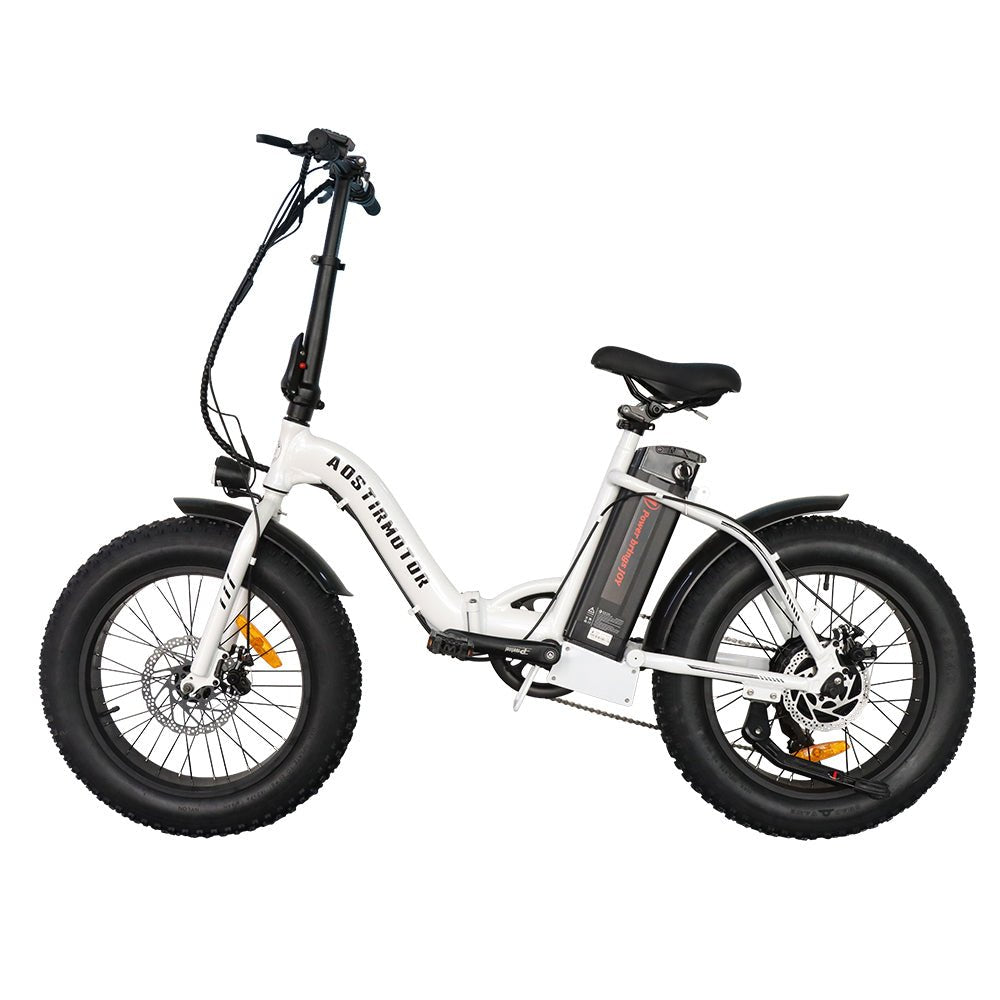 AOSTIRMOTOR G20 Folding Electric Bike Ebike Bicycle 500W Motor 20" Fat Tire With 36V/13Ah Li - Battery New Model - W115562852 - Home Elegance USA - 1