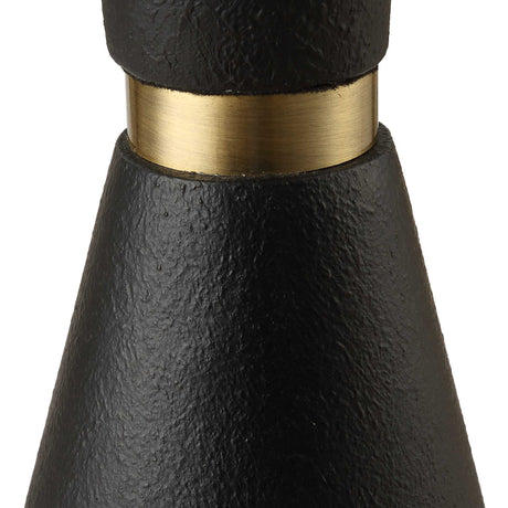 Layla Black Tapered Floor Lamp by Uttermost - View 6