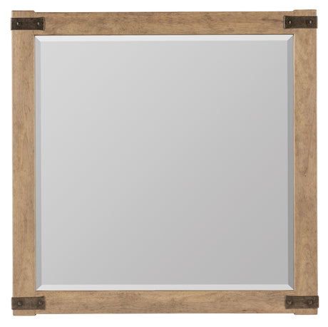 Vineyard Row Square Mirror - Light Brown by Hooker Furniture - View 1