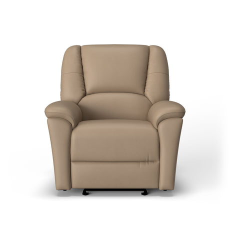 Plush Transitional Leather Gliding Recliner | Flexsteel