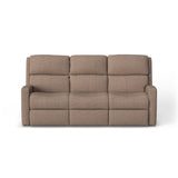 Catalina Transitional Leather Reclining Sofa | Flexsteel