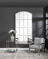 Amiel Arched Mirror Ivory - Silver / White by Uttermost - View 8