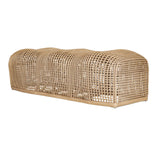 Tino Rattan Bench Woodtone - Light Brown by Uttermost - View 5