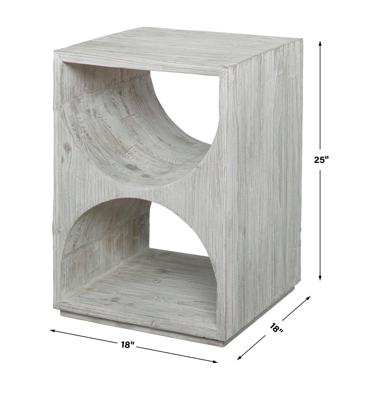 Hans Side Table - White by Uttermost - View 5