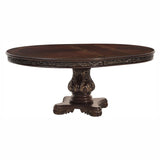Homelegance Deryn Park Round/Oval Extendable Dining Table Set in Cherry Finish with Gold Tipping – 2243-76 Collection - Home Elegance USA