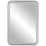 Crofton Vanity Mirror Black & Silver - Black / Silver by Uttermost - View 5