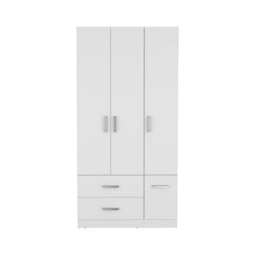 Four Door Armoire Crosby, Bedroom, White - sold by Home Elegance USA