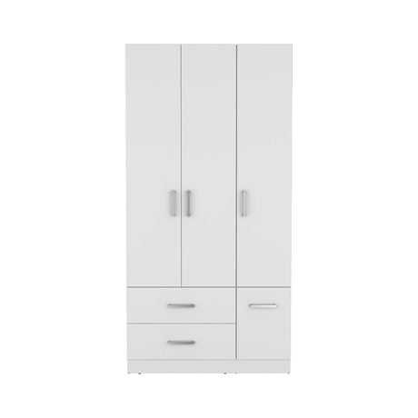 Four Door Armoire Crosby, Bedroom, White - Home Elegance USA