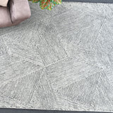 Paonia Geometric 8 X 10 Rug - Light Gray by Uttermost - View 2