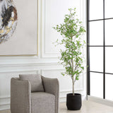 Boreal Potted Birch Tree - Dark Gray / Green by Uttermost - View 3