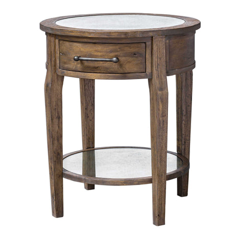 Raelynn Wood Lamp Table - Light Brown by Uttermost - View 3