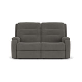 Arlo Transitional Fabric Power Reclining Loveseat With Power Headrests | Flexsteel