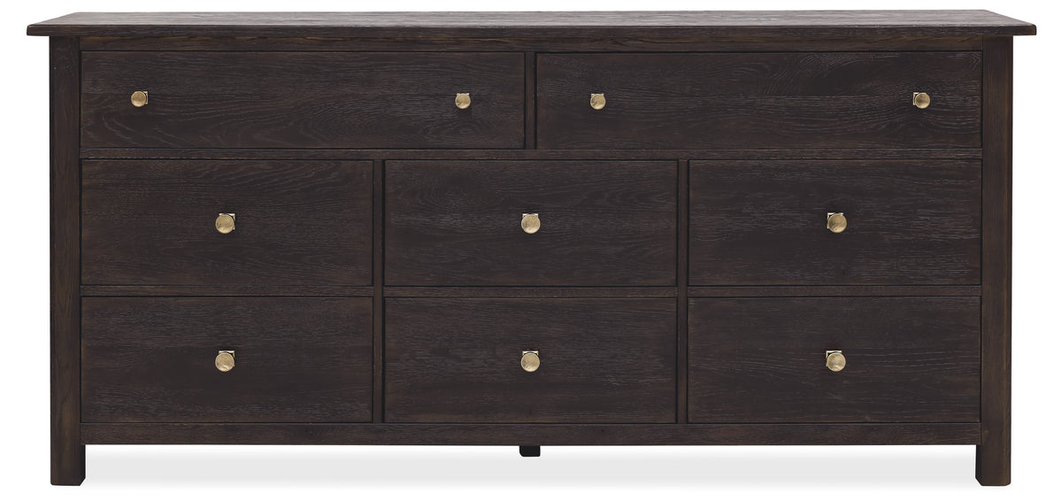Driftwood Eight-Drawer Dresser Burnt Timber - Black by Hooker Furniture - View 3
