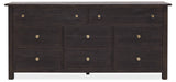 Driftwood Eight-Drawer Dresser Burnt Timber - Black by Hooker Furniture - View 3