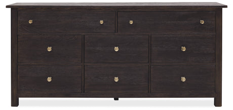 Driftwood Eight-Drawer Dresser Burnt Timber - Black by Hooker Furniture - View 3
