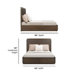 Athens Queen Panel Storage Bed - Dark Brown | Flexsteel