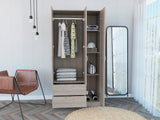 Eureka Three Door Armoire, Two Drawers, Rod - sold by Home Elegance USA