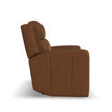 Wyatt Power Reclining Loveseat With Console & Power Headrests & Lumbar - Canyon | Flexsteel