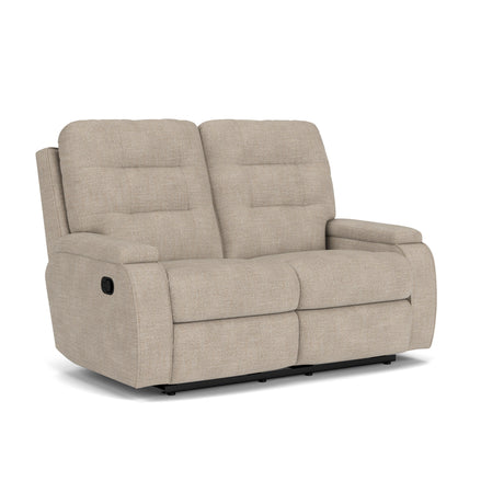 Kerrie Transitional Fabric Reclining Loveseat | Flexsteel