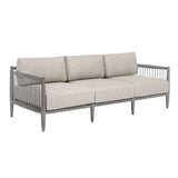 Borneo Outdoor Sofa Dove - Light Gray by Uttermost - View 2