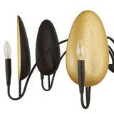 Warwick 6 Light Chandelier Matte Black - Black / Gold by Uttermost - View 14