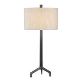 Ivor Cast Iron Lamp - Black / Beige by Uttermost - View 1