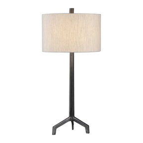 Ivor Cast Iron Lamp - Black / Beige by Uttermost - View 1