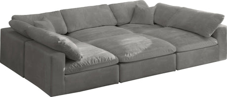 Cozy - Modular Sectional 6 Piece Cloud - Grey - 634Grey - Sec6C - Home Elegance USA - 1