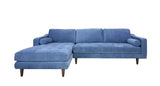 ANDERSON LAF SECTIONAL - DENIM BLUE | Home Elegance USA