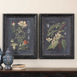 Midnight Botanicals Wall Art (Set of 2) - Black / Green by Uttermost - View 2