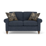Moxy Fabric Loveseat With Rolled Arms | Flexsteel