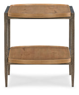 Cashiers Tiered End Table Almond - Light Brown by Hooker Furniture - View 2