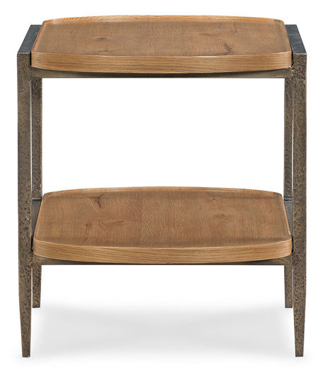 Cashiers Tiered End Table Almond - Light Brown by Hooker Furniture - View 2