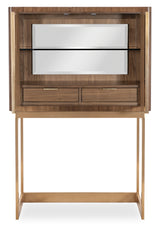 Eleana Bar On Stand Medium Wood / Gold - Dark Brown / Gold by Hooker Furniture - View 9