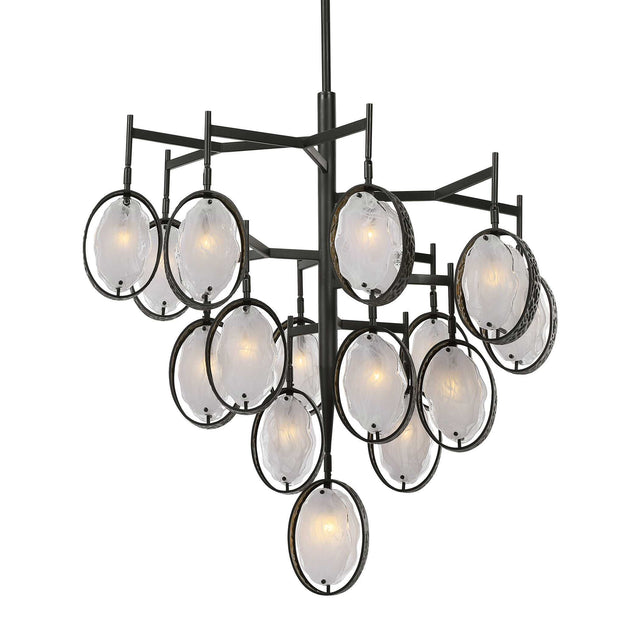 Maxin 15 Light Large Chandelier - Bronze / Silver by Uttermost - View 1