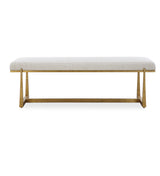 Midas Bench - White by Uttermost - View 1