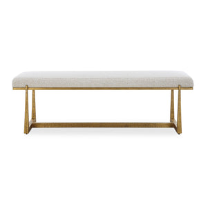 Midas Bench - White by Uttermost - View 1
