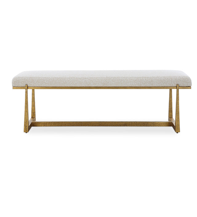 Midas Bench - White by Uttermost - View 1