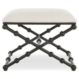 Iron Drops Small Bench - White / Black by Uttermost - View 1