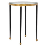 Stiletto Side Table Antique Gold - Gold / Black by Uttermost - View 3