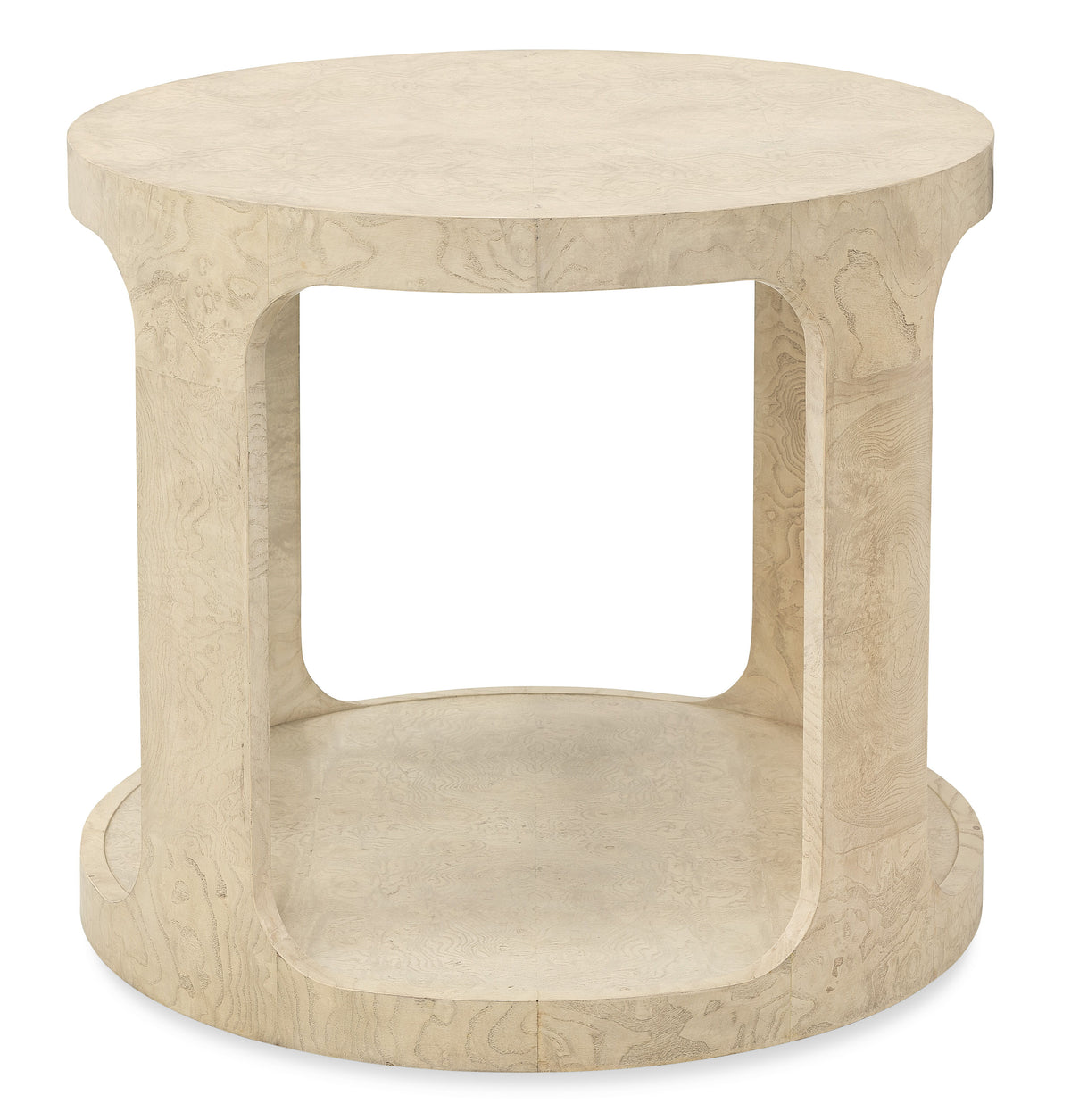 Archives Round End Table Alabaster - Beige by Hooker Furniture - View 3