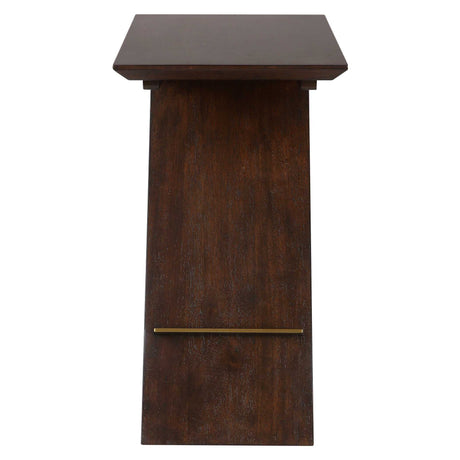 Breakthrough Modern Accent Table - Dark Brown / Gold by Uttermost - View 6