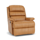 Yukon Transitional Leather Power Rocking Recliner | Flexsteel