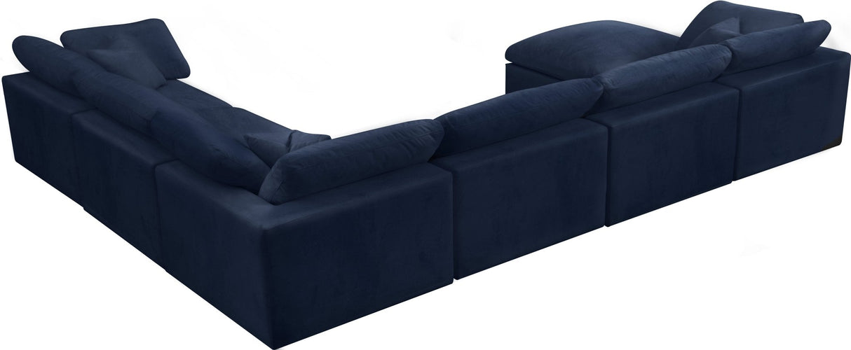 Cozy - Modular Sectional Cloud 7 Piece - Navy - 634Navy - Sec7A - Home Elegance USA - 5