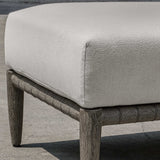 Borneo Cushion Outdoor Ottoman - White by Uttermost - View 3